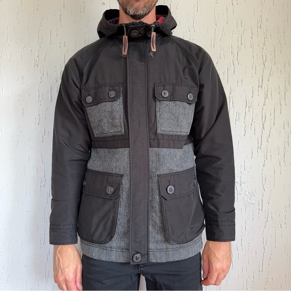 Hawkings McGill (Urban Outfitters) Men’s Field Jacket Small Black & Gray